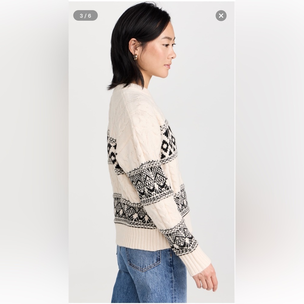 NWT Line & Dot Montana Faire Isle Sweater Size Small - Picture 2 of 14